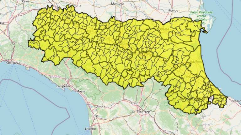 Meteo Romagna, sabato temporali e allerta gialla