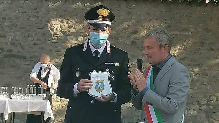 Brisighella, il saluto al Comandante Parrinello