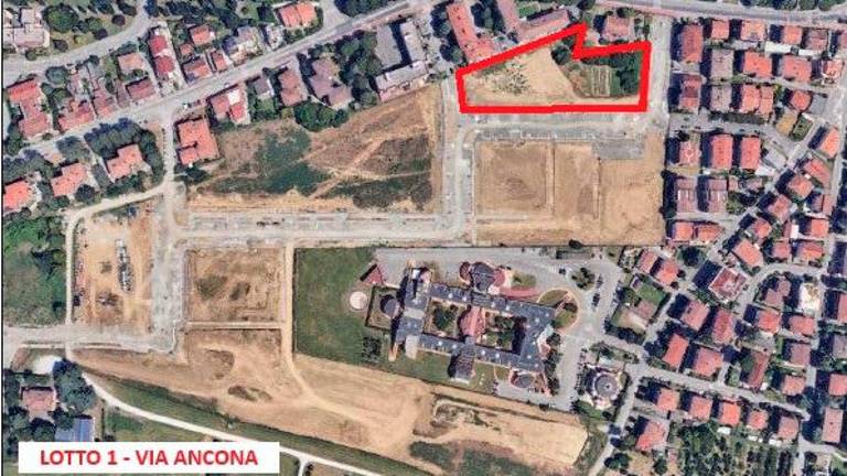 Il lotto di via Ancona