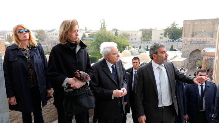 Mantellini accompagna il presidente Mattarella tra i monumenti di Samarcanda