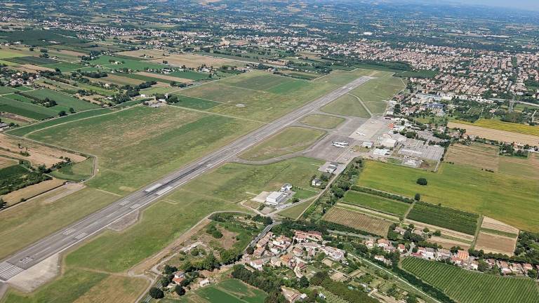 L’aeroporto di Forlì visto dall’alto