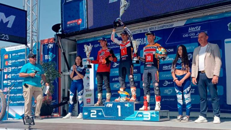 Il podio della categoria Trial Gp