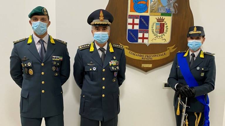 Rimini, il Comandante Provinciale saluta un nuovo ufficiale