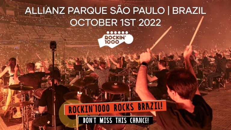 I Rockin'1000 in Brasile a San Paolo l'1 ottobre