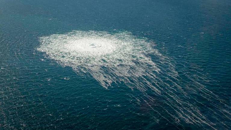 Una delle esplosioni al gasdotto Nord Stream nel 2022