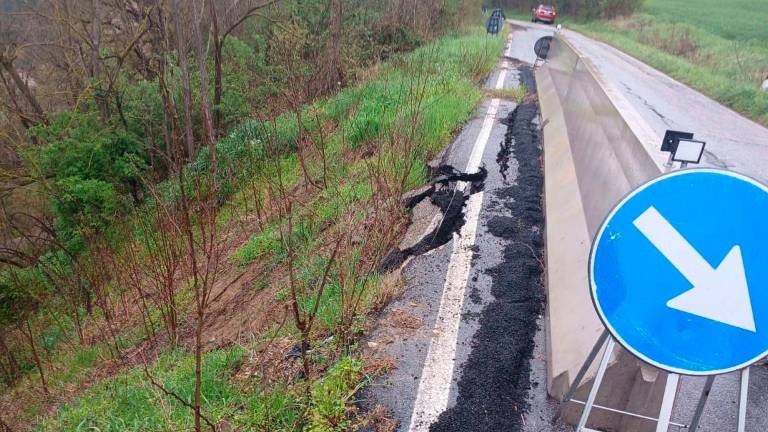 La strada attraversa i territori comunali di Meldola e Cesena
