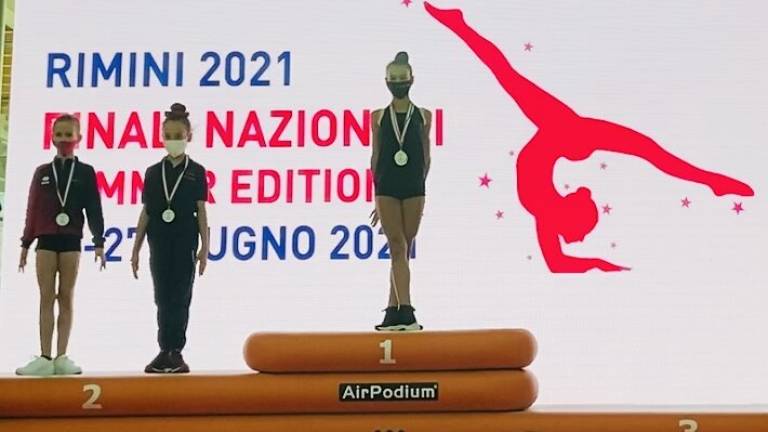Ginnastica ritmica, Fratti e Pacchioli collezionano medaglie per la Gynnis Rimini