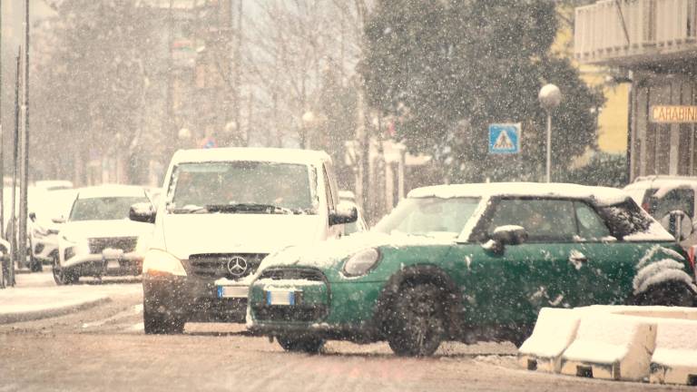 Rimini sotto la neve, la spiaggia è un parco giochi FOTOGALLERY Migliorini