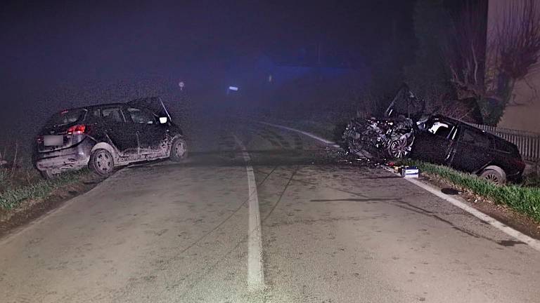 Le due auto coinvolte dall’incidente