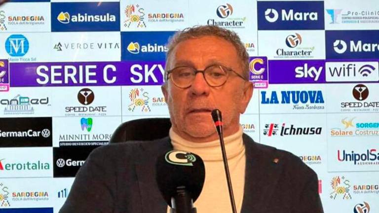 Alessandro Miramari nel dopo partita di Sassari