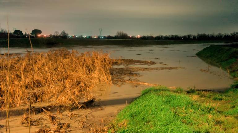 Maltempo. In calo la piena del Lamone a Mezzano FOTOGALLERY Massimo Fiorentini