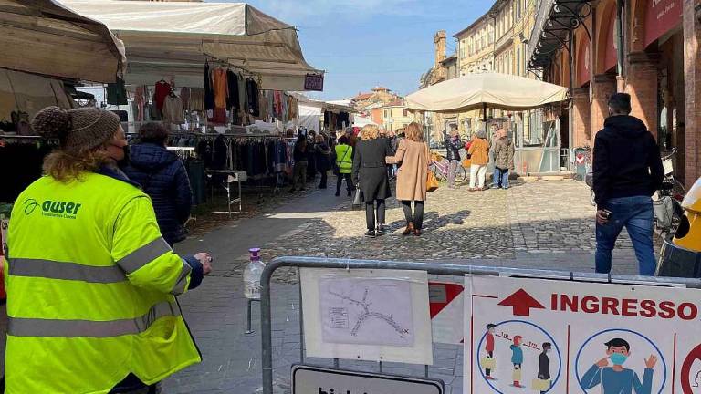 Gli ambulanti da Cesena a protestare in Regione