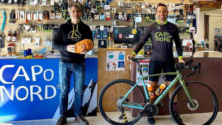 Un forlivese a Capo Nord in bicicletta