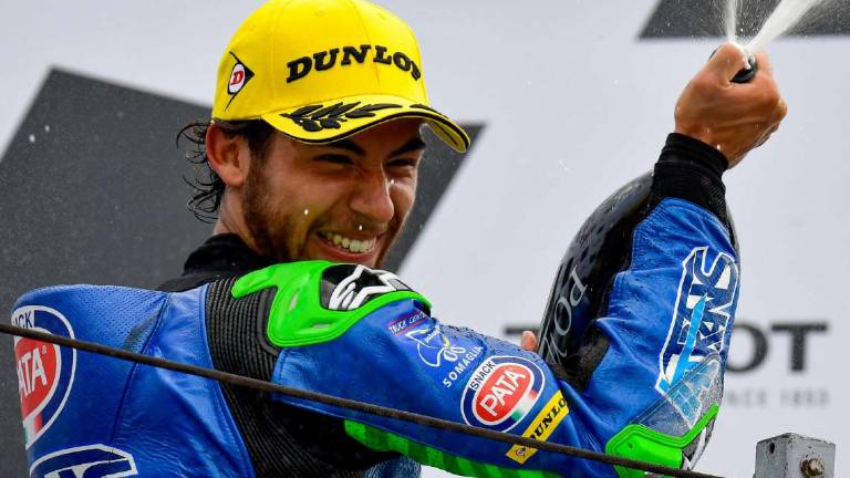 Moto2, Bastianini: «Su Marini un sorpasso aggressivo e regolare»