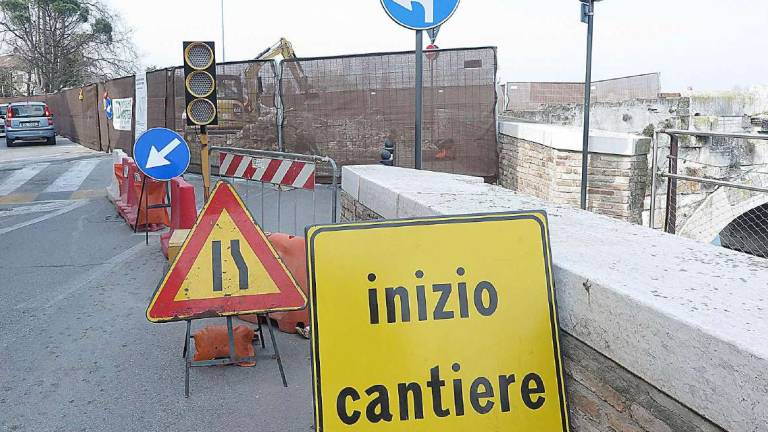 Tra cantieri e strade interrotte, il traffico di Rimini va in tilt