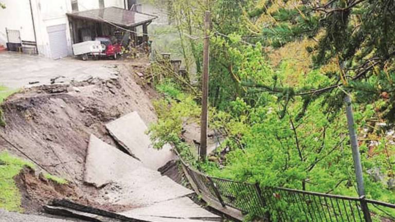 Verghereto, 4 famiglie evacuate per la frana: slitta in rientro