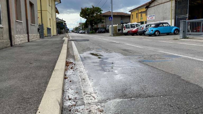 Cesena: condutture acqua in sofferenza lungo la via San Giorgio