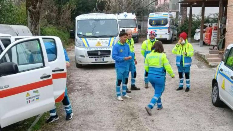 La carovana delle Misericordie partita da Alfero per l'Ucraina