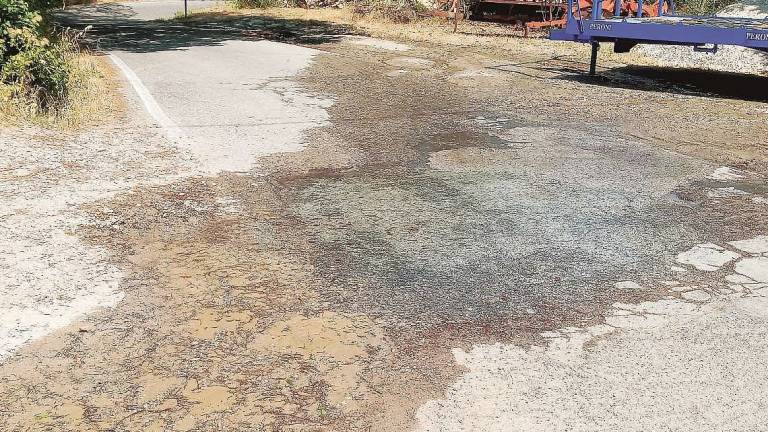 Cesena, perdita d'acqua per strada ignorata da 9 giorni