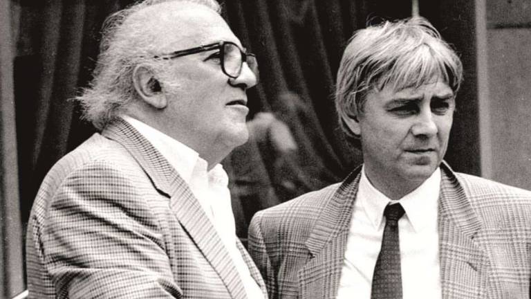 Cappuccio e Liana Orfei al Meeting per l'omaggio a Fellini