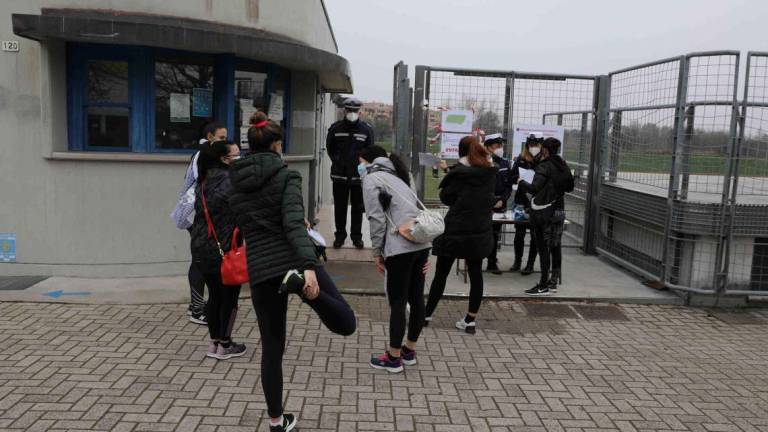 Concorso vigili: donne di corsa alla pista d'Atletica di Cesena