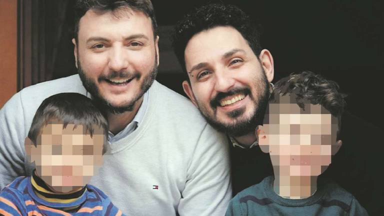 Rimini, noi due papà e la nostra famiglia dove siamo tutti belli