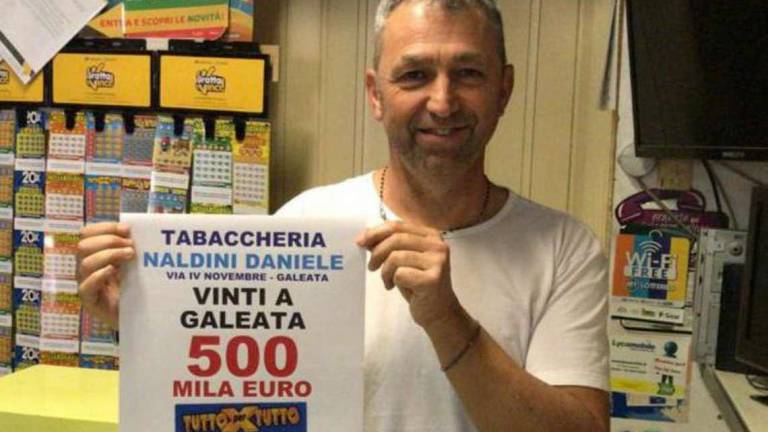 Galeata, vince 500mila euro con un Gratta e vinci da 5