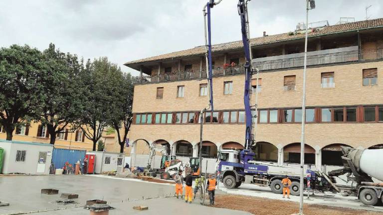 Cesena, cantiere tre piazze: pavimentazione la prossima settimana