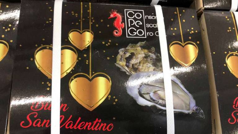 Goro, ostriche con la confezione per San Valentino