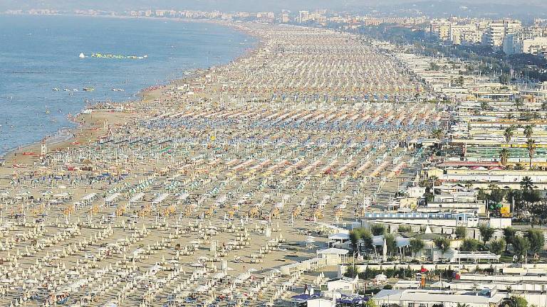La spiaggia di Rimini