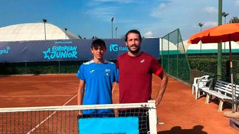 Mattia Logrippo con coach Federico Bertuccioli