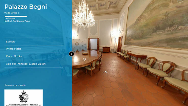 San Marino, galleria virtuale a Palazzo Begni