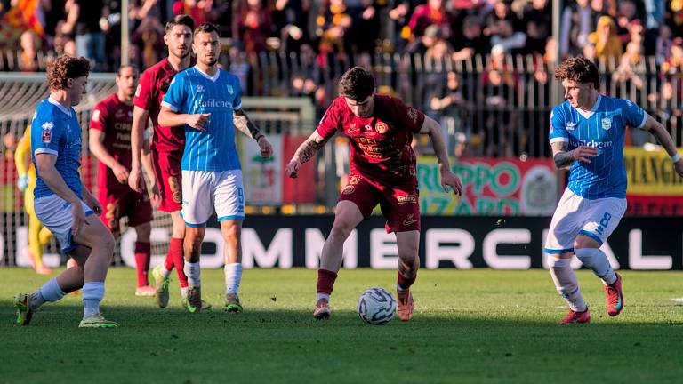Tommaso Di Marco in azione nella gara con il Pineto (Fiorentini)
