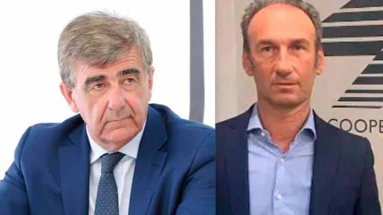 Da sinistra, Ulisse Pesaresi (Gruppo Pesaresi) e Valerio Brighi (Cbr)