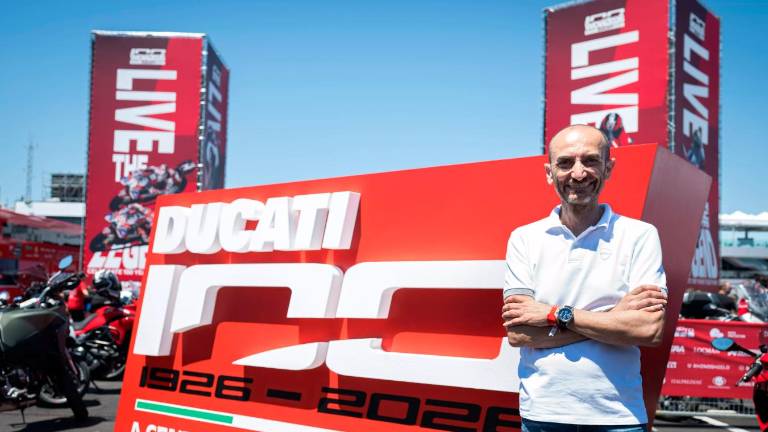 Un soddisfatto Claudio Domenicali, ad di Ducati