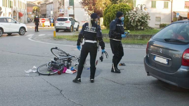Incidente a Bagnacavallo, grave ciclista