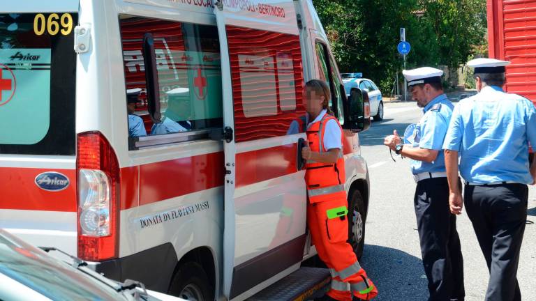 Un’ambulanza della Cri del Comitato di Forlimpopoli-Bertinoro