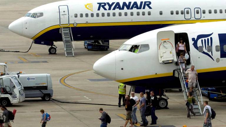 Aerei della Ryanair in aeroporto
