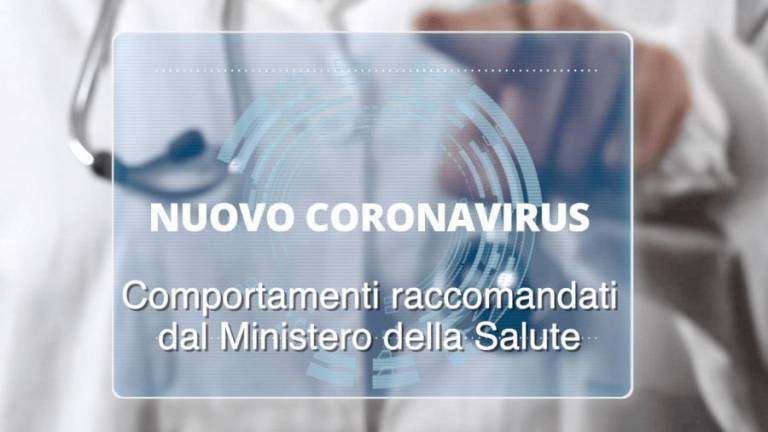 Coronavirus: 10 comportamenti raccomandati dal Ministero della Salute
