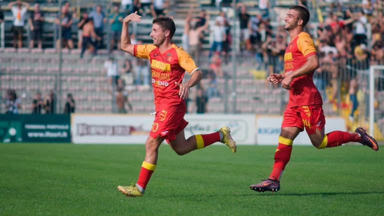 Umberto Nappello festeggia (Foto Fiorentini)