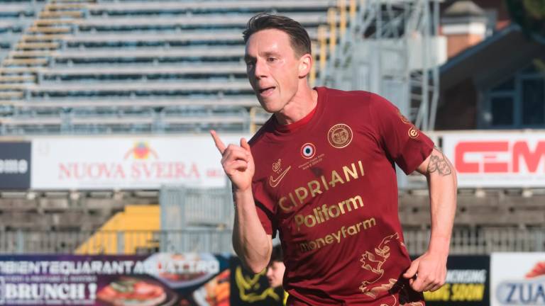 Manuel Fischnaller a segno su rigore per il 2-2