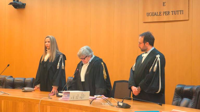 La lettura della sentenza al processo di primo grado a Ravenna FOTO FIORENTINI
