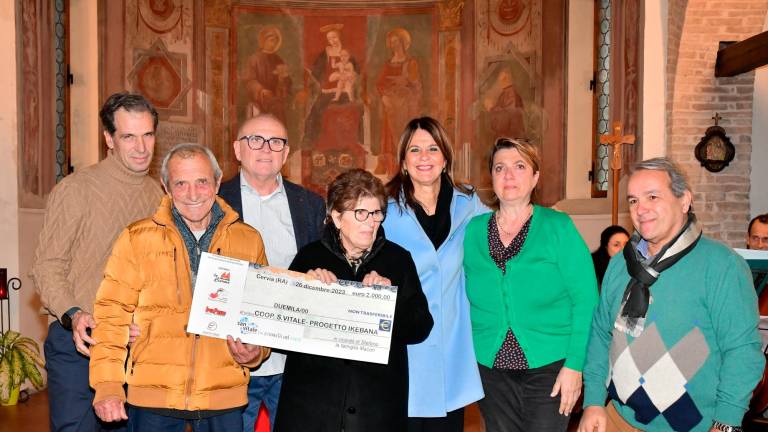 Cervia, una donazione alla coop San Vitale di Ravenna nel nome di Stefano Macori