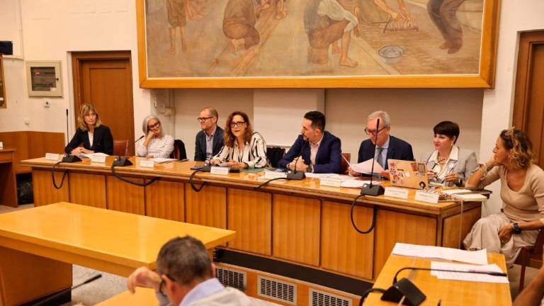 La Sala Consiliare del Comune di Cesenatico