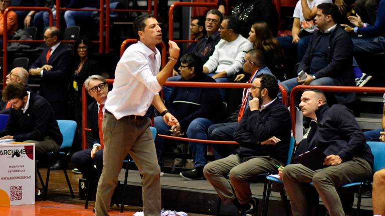 Una chiara espressione di Antimo Martino sul momento dell’Unieuro (foto Fabio Blaco)