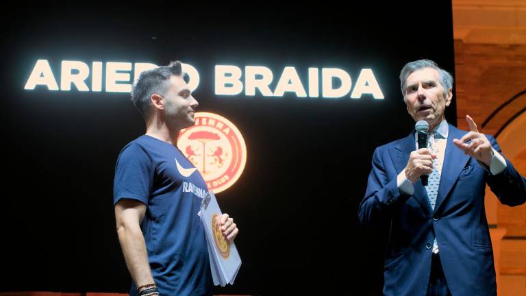 Il vice presidente giallorosso Ariedo Braida foto MASSIMO FIORENTINI