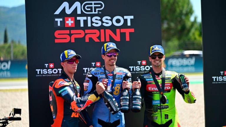 Pedro Acosta, Alex Marquez e Fabio Di Giannantonio