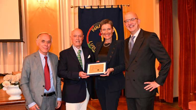 Da sinistra Maurizio Gioiello, Ubaldo Scanagatta, Marilena Rosetti e Stefano Benzoni