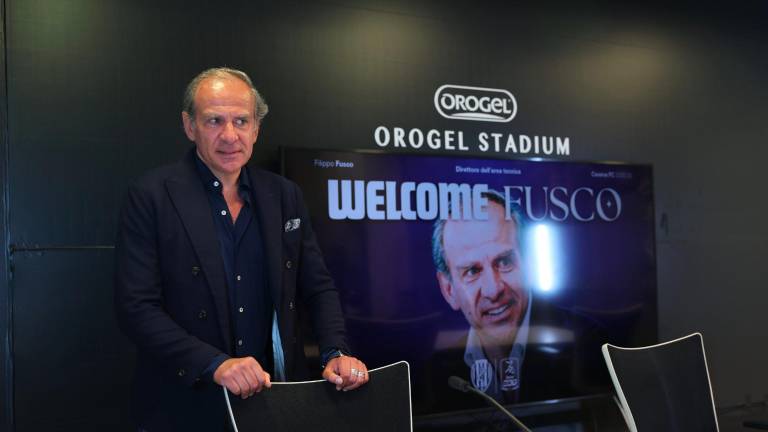 Filippo Fusco nel giorno della presentazione alla stampa (foto Gianmaria Zanotti)