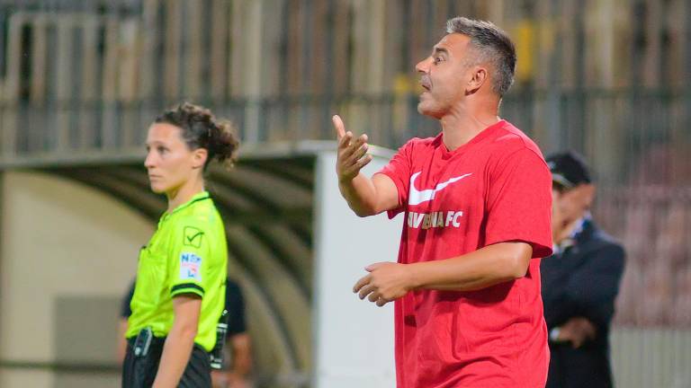 L’allenatore del Ravenna Marco Marchionni (Fiorentini)